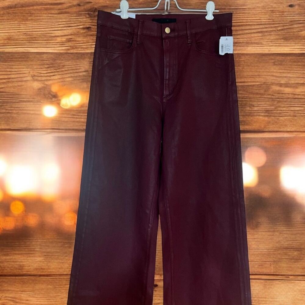 JOE'S JEANS Women's Coated High Rise Wide Leg Full-Length Jeans - Size 31 - NWT - Picture 2 of 10